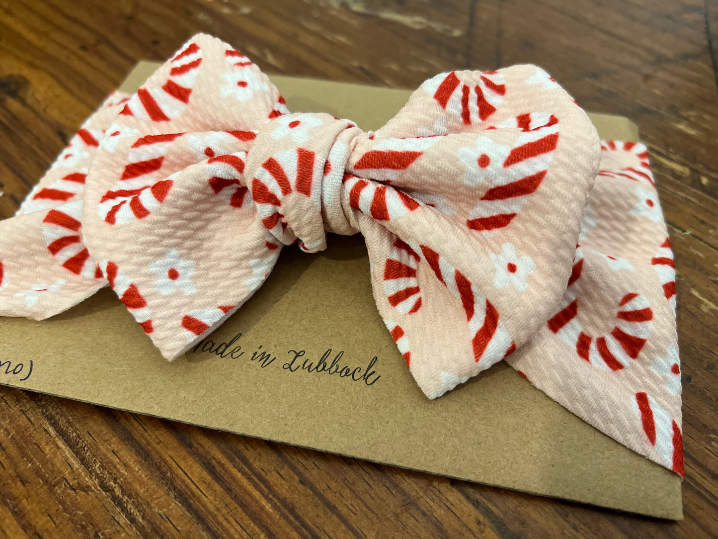 Candy Cane Dreams Bow