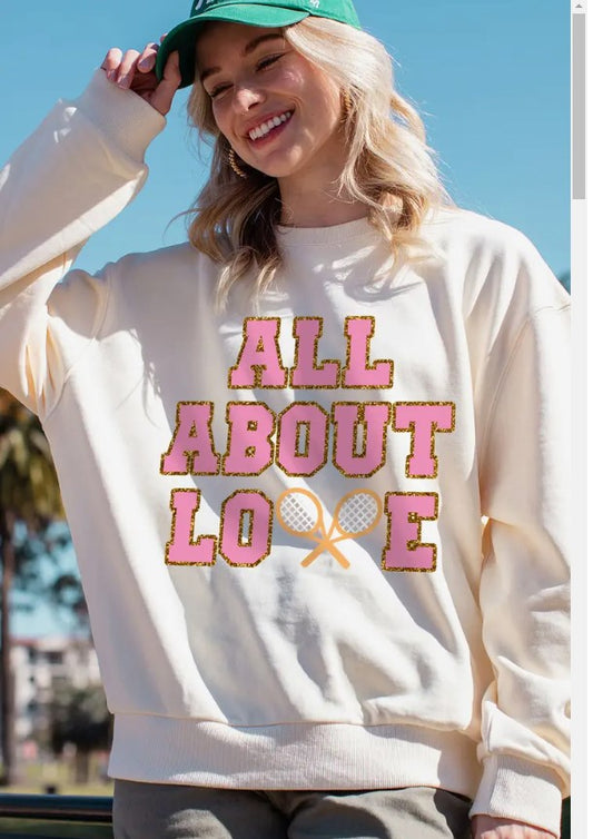 All About Love sweatshirt